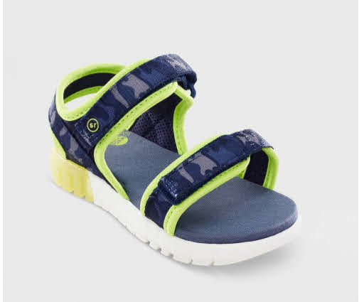 Toddler Surprize by Stride Rite Lumos Light-Up Double Adjust Sandals - Navy & Blue/Pink
