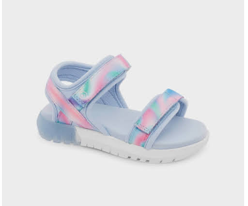 Toddler Surprize by Stride Rite Lumos Light-Up Double Adjust Sandals - Navy & Blue/Pink