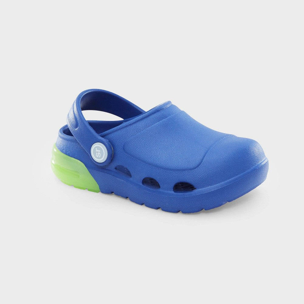 Toddler Surprise by Stride Rite Gleamer Light-Up Clogs (Gray, Purple and Blue)