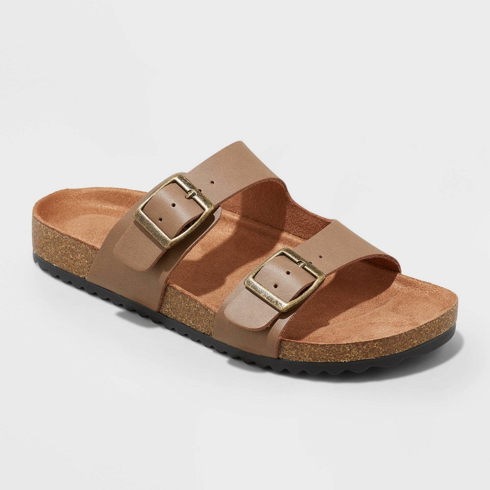 Kids' Drew Slip-On Footbed Sandals - Cat & Jack (White, Brown, Rose Gold, Gray Camo and Tan) )