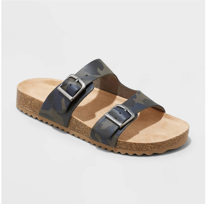 Kids' Drew Slip-On Footbed Sandals - Cat & Jack (White, Brown, Rose Gold, Gray Camo and Tan) )