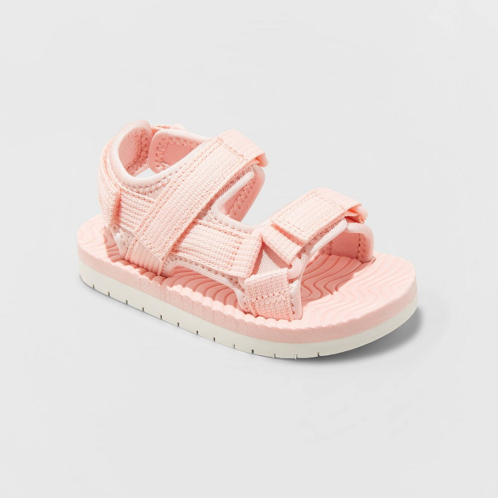 Toddler Riley Ankle Strap Sandals - Cat & Jack (Peach, Blue, Navy, Bush, Yellow, Olive, and Multi)