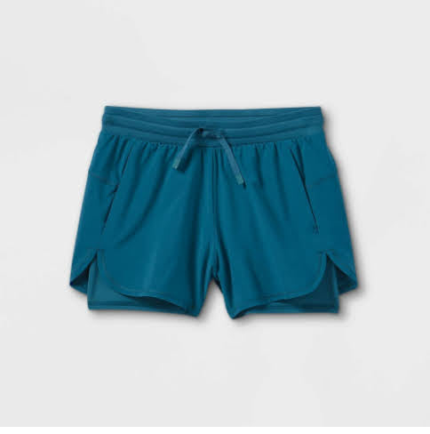 Girls' Double Layered Run Shorts - All in Motion