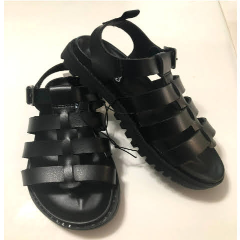 Girls' Farren Footbed Sandals - art class (Black & Blush)