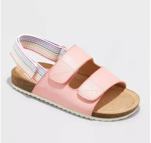 Toddler Girls' Amoura Rainbow Footbed Sandals - Cat & Jack Pink