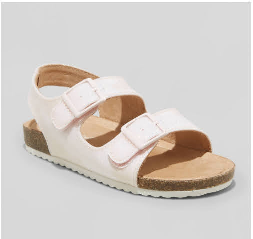 Toddler Reagan Shimmer Footbed Sandals - Cat & Jack (Blush, Camo & Rose Gold)