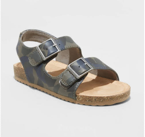 Toddler Reagan Shimmer Footbed Sandals - Cat & Jack (Blush, Camo & Rose Gold)