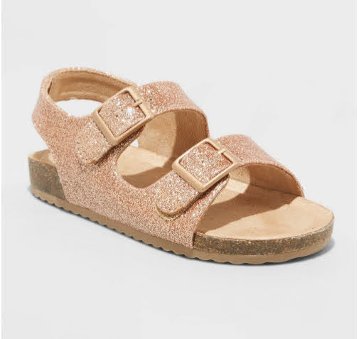 Toddler Reagan Shimmer Footbed Sandals - Cat & Jack (Blush, Camo & Rose Gold)