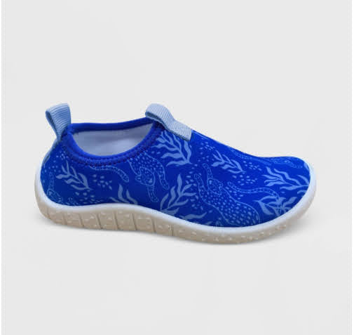 Toddler Lake  Slip-On Apparel Water Shoes - Cat & Jack (Rainbow Print, Green & Blue)