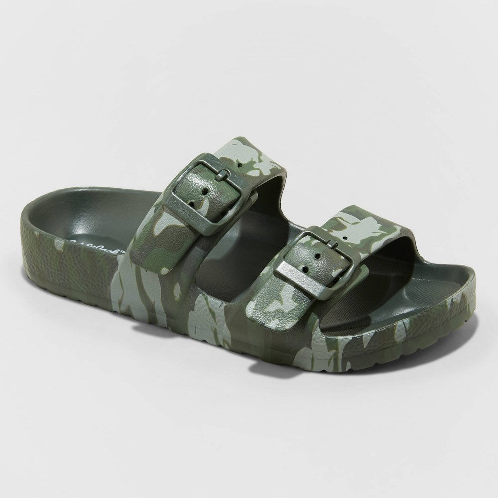 Kids' Noa Slip-On Footbed Sandals - Cat & Jack, (Multi-Colored & Camo)