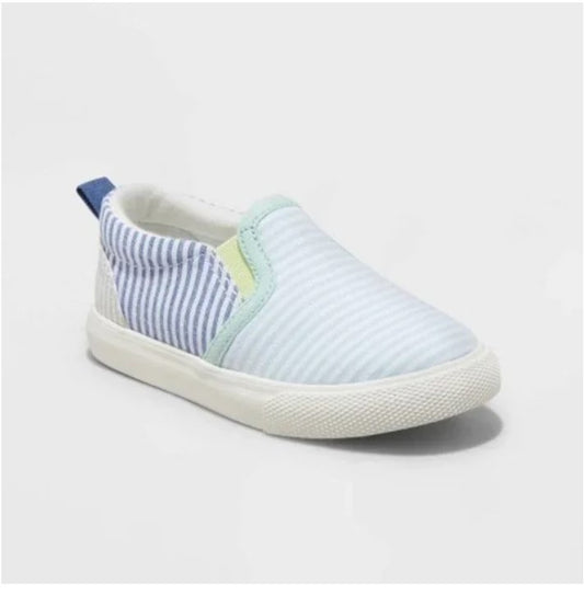 Toddler Boys' Taylor Slip-On Apparel Sneakers - Cat & Jack Mint Multi