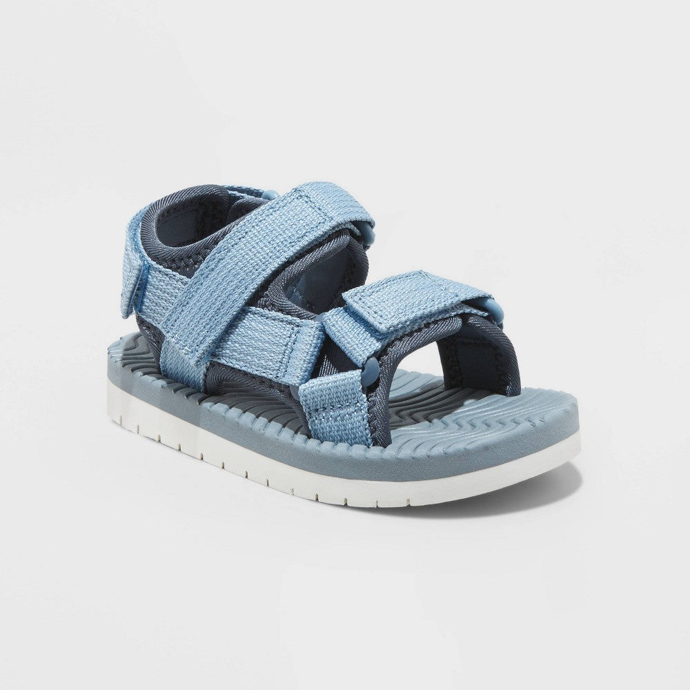 Toddler Riley Ankle Strap Sandals - Cat & Jack (Peach, Blue, Navy, Bush, Yellow, Olive, and Multi)