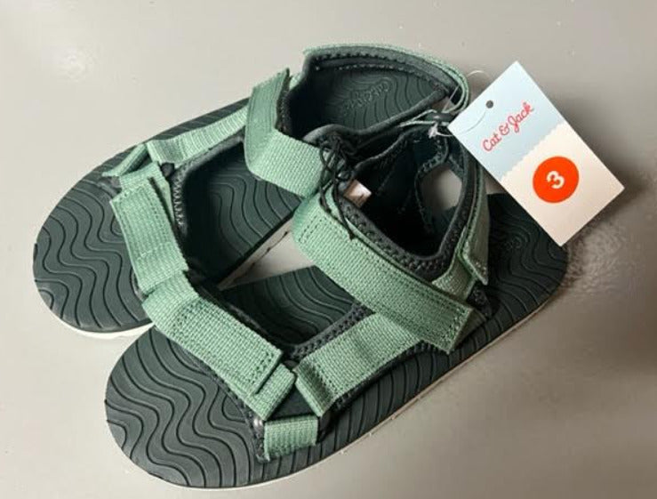 Kids' Emery Ankle Strap Sandals - Cat & Jack (Mint Green, Green and Navy)