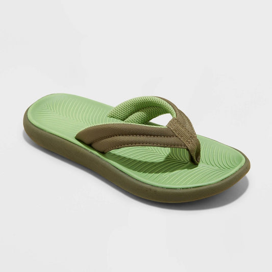 Boys' Sterling Slip-On Thong Sandals - All in Motion Olive Green
