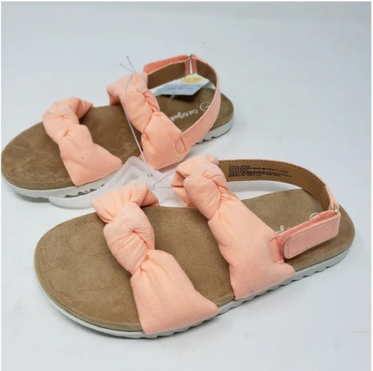 Girls' Elena Footbed Sandals - Cat & Jack Coral Pink