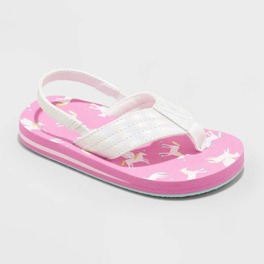Toddler Shawn Unicorn Print Slip-On Flip Flop Sandals - Cat & Jack Pink