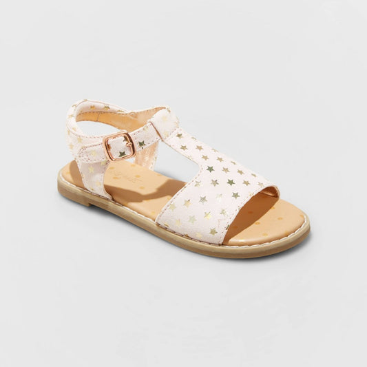 Toddler Girls' Kinsley Star Print Ankle Strap Sandals - Cat & Jack