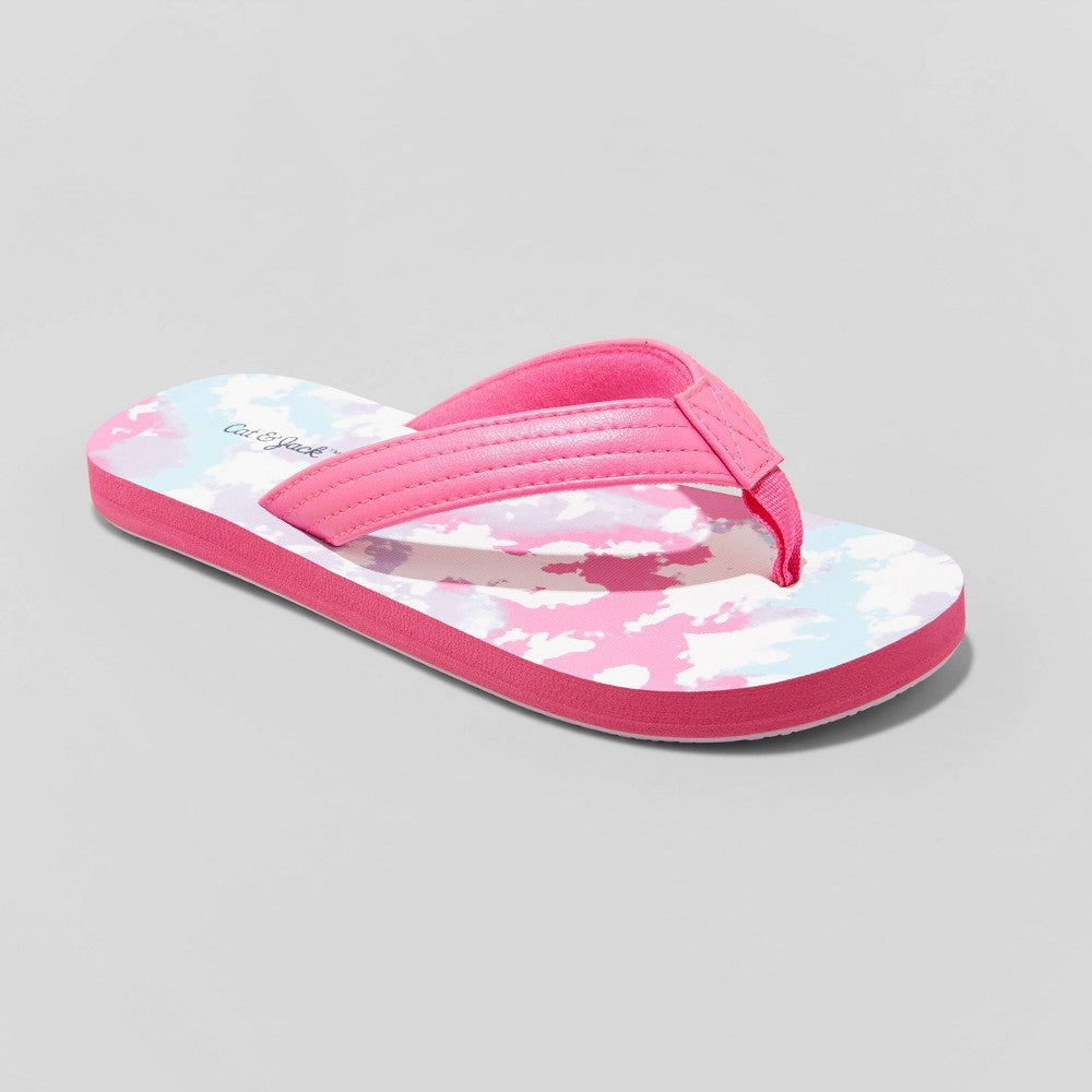 Cal Slip-On Thong Sandals - Cat & Jack Gray (Camo, Tan, Yellow, Pink and Black)