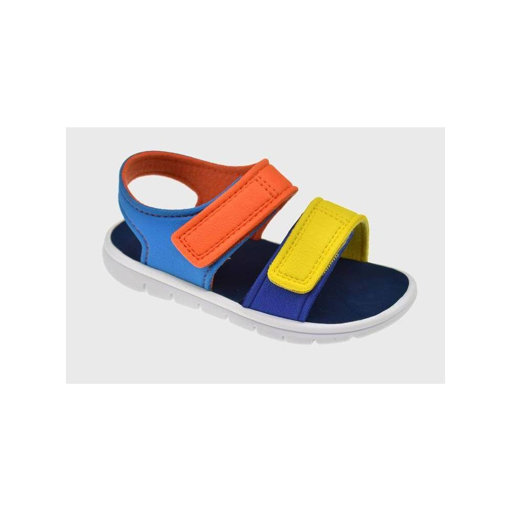 Toddler Tate Rainbow Print Ankle Strap Sandals - Cat & Jack Yellow & Blue Multi