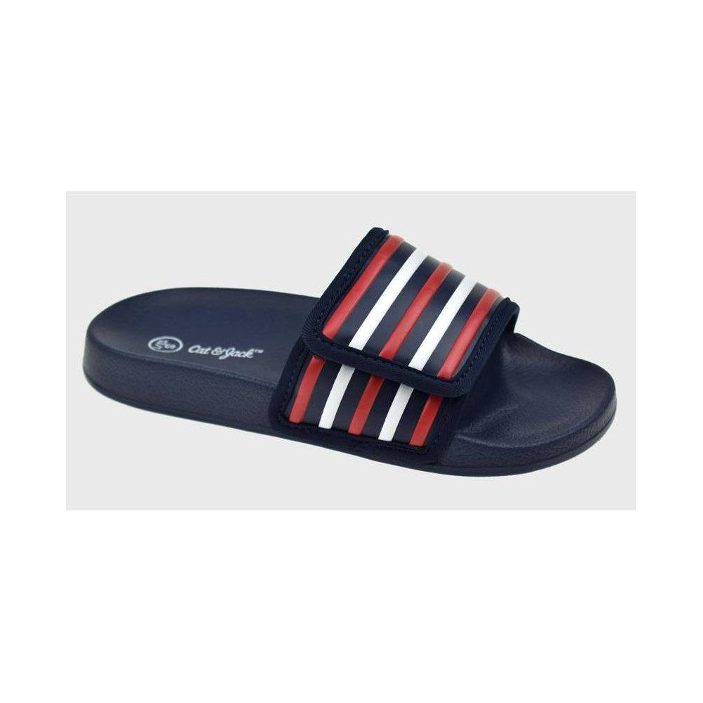Kids' Nikko Slip-on Slide Sandals - Cat & Jack, (Black, MultiColored, Camo, Blush and Navy)