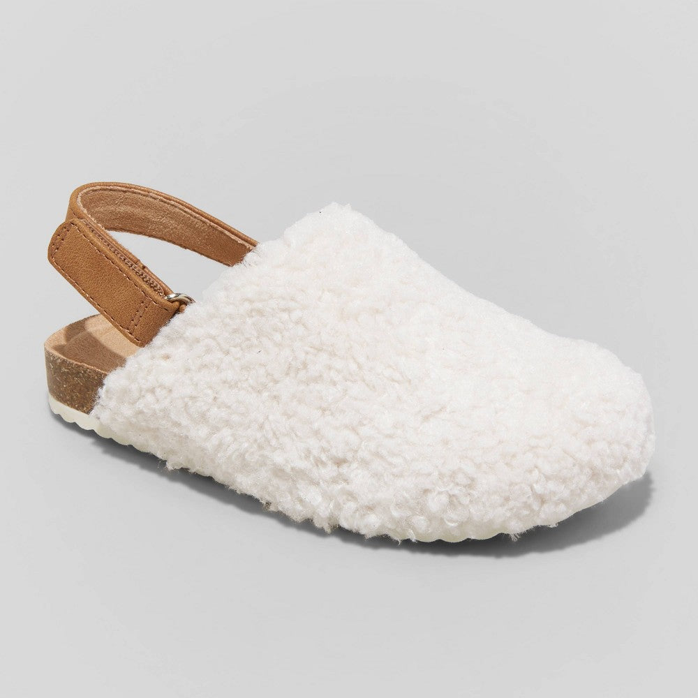 Toddler Girls' Monroe Clogs - Cat & Jack White-Cream