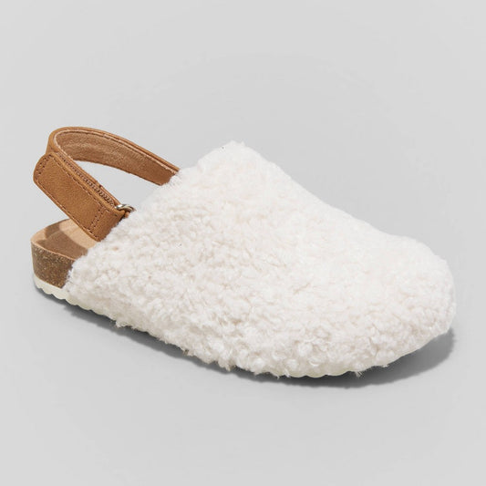 Toddler Girls' Monroe Clogs - Cat & Jack White-Cream