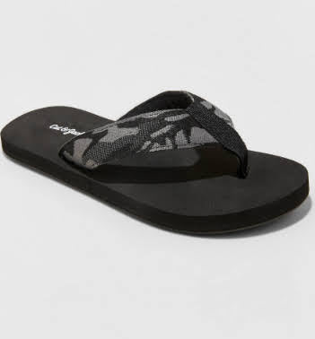Cal Slip-On Thong Sandals - Cat & Jack Gray (Camo, Tan, Yellow, Pink and Black)