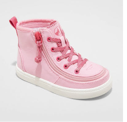 Toddler Girls' BILLY Footwear Haring Colorblock Zipper Sneakers - Pink/Blue, Pink and Gray