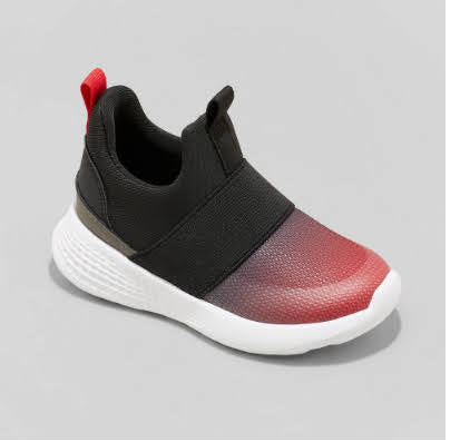 Kids' Silver Pull-On Performance Sneakers - All in Motion (Navy, Blue, Red and Pink)