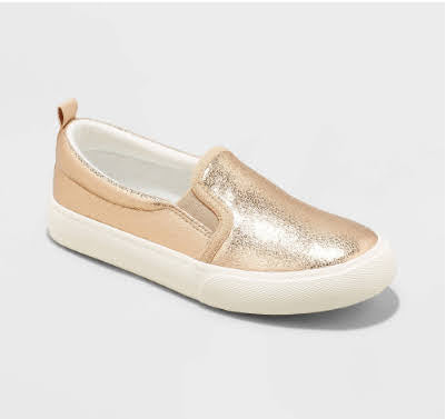 Kids' Blaine Slip-on Sneakers - Cat & Jack Gray, Black, White, Gold