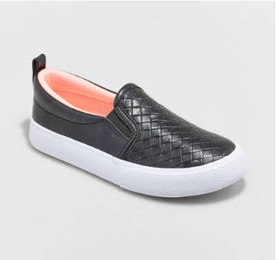 Girls' Hailey Slip-on Sneakers - Cat & Jack Black