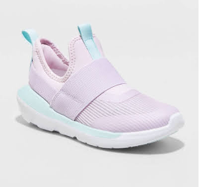 Kids' Silver Pull-On Performance Sneakers - All in Motion (Navy, Blue, Red and Pink)