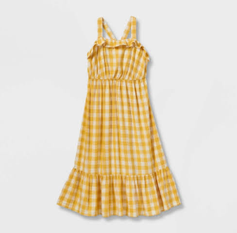 Girls' Epire Waist Sleeveless Woven Axi Dress - Cat & Jack