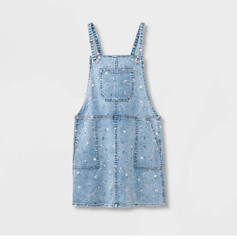 Girls' Floral Jeans Skirt - Cat & Jack™ Light Wash