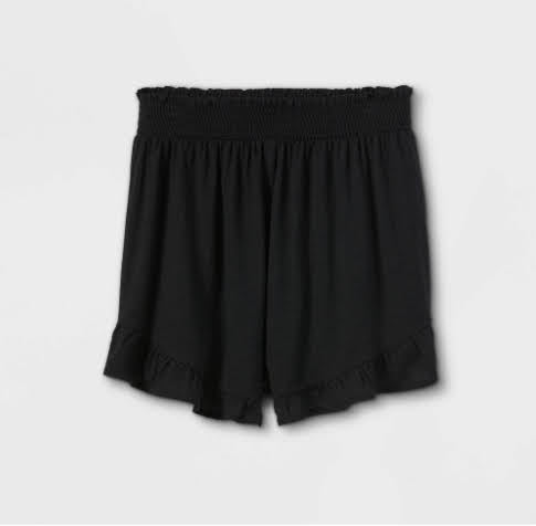 Girls' Ruffle Shorts - Art Class (Green, Pink and Black)