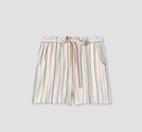 Girs' Belted Shorts - Art Cass