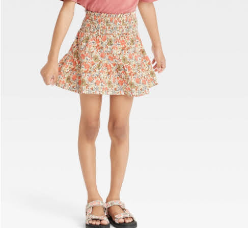 Girl' Floral Tiered SKirt - Cat & Jack