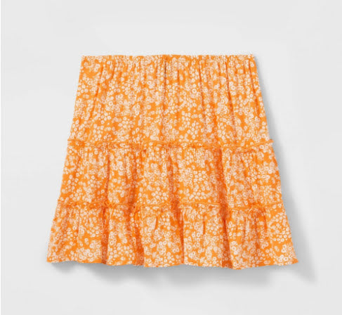 Girls' Tiered Floral Skirt - Art Class