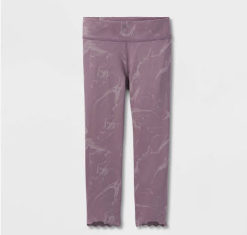 Girls' Performance Cropped Leggings - All in Motion (Pink, Green, Red, Camo Orange)