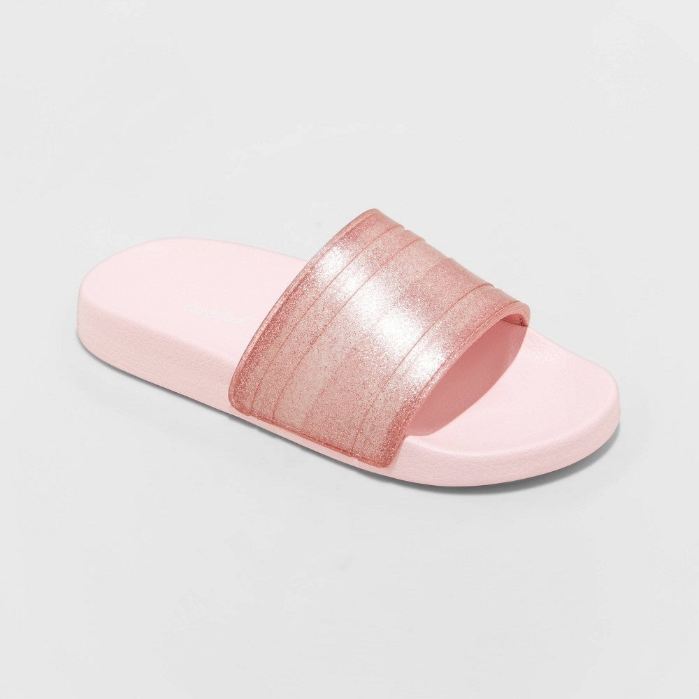 Kids' Nikko Slip-on Slide Sandals - Cat & Jack, (Black, MultiColored, Camo, Blush and Navy)