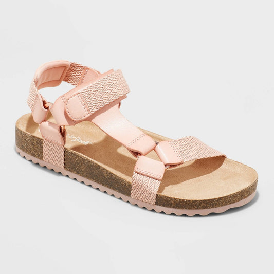 Girls' Val Footbed Sandals - Cat & Jack Blush